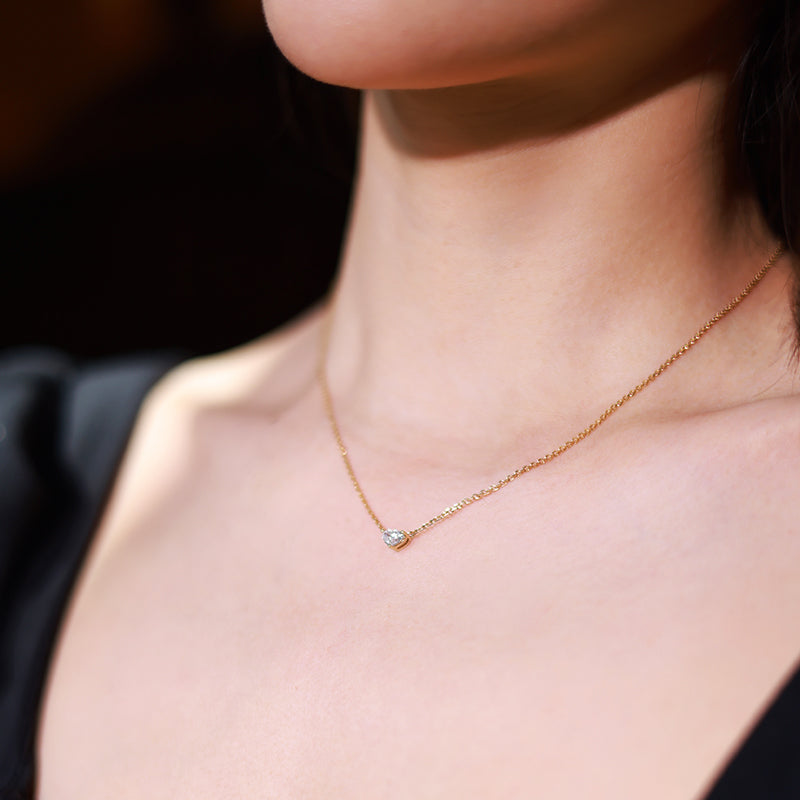Eternal Heart Necklace (0.3 ct. heart cut)