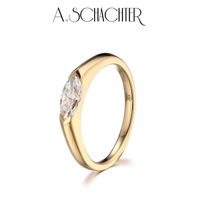 Celeste Marquise Solitaire Ring(0.5 ct. marquise cut)