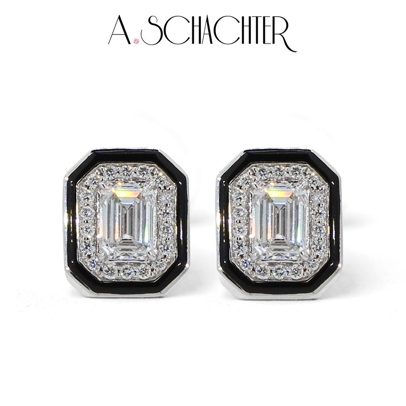 Noire and Lumiere Vendôme (1ct Emerald Cut Diamond)