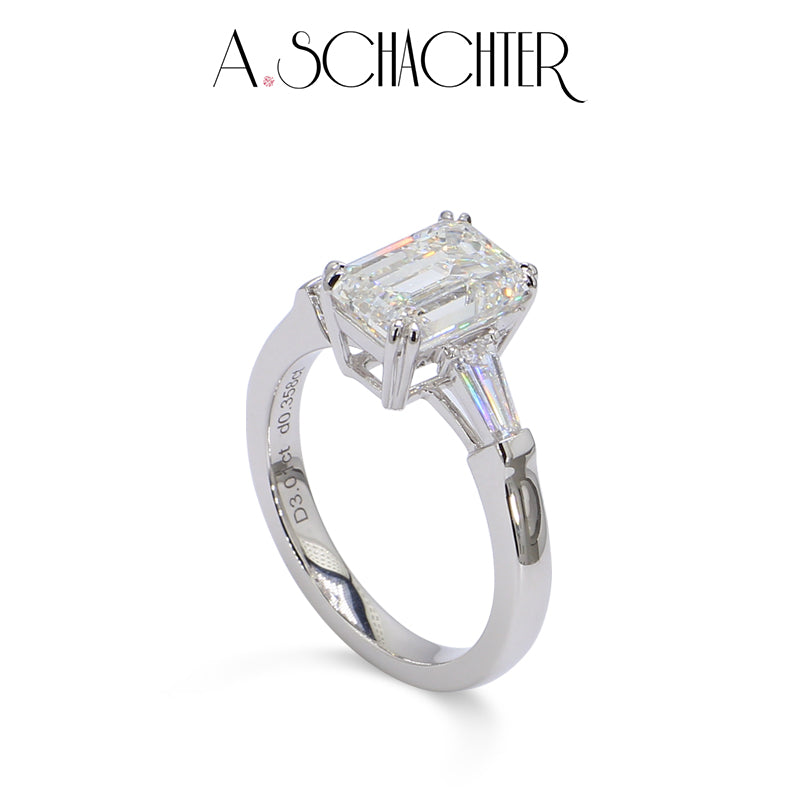 Luminous Grace Emerald Ring (3.01 ct. emerald cut)