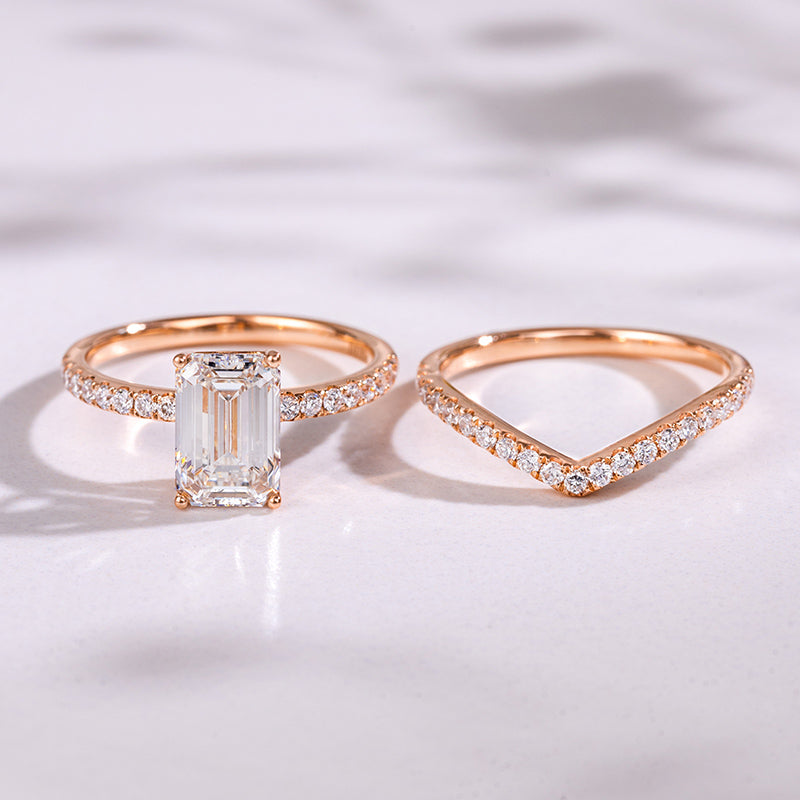 (JZB1N007 Smaragd) Prisma Aurora Ring