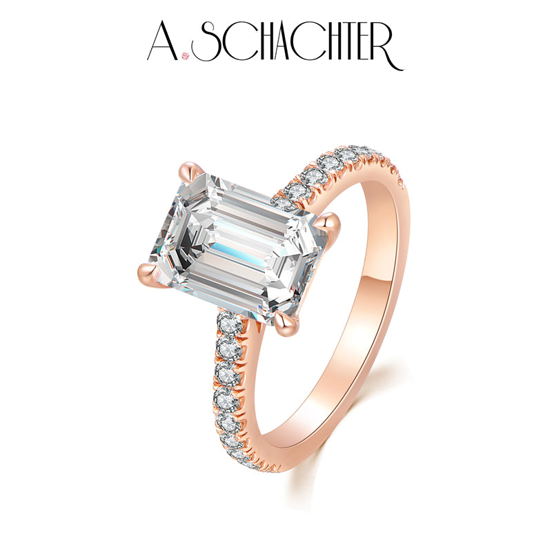 Prism Aurora Ring (3.21 ct. emerald cut)