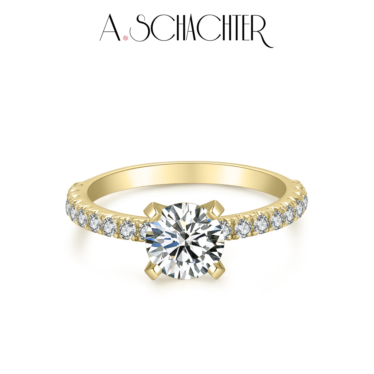 Sparkle Classic Round Solitaire Diamond Ring (1.09 ct . Round cut)