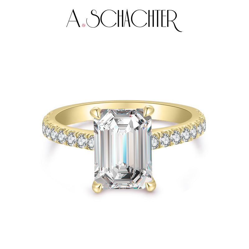 Prism Aurora Ring (3.21 ct. emerald cut)