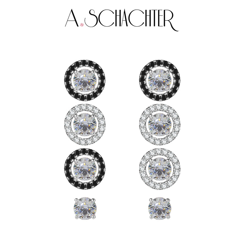 Noir & Lumière Quartet (1 ct. Round cut)