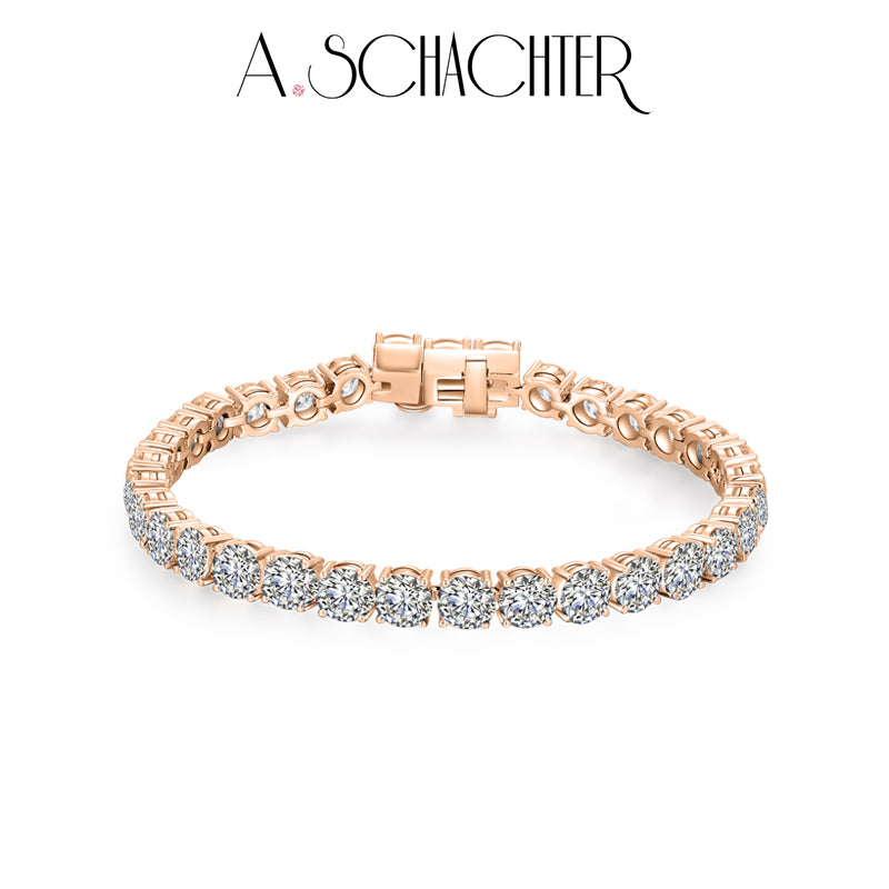 Classic Tennis Bracelet ( 0.10ct per stone, 38 Stones. 3.95 ct. Round cut)