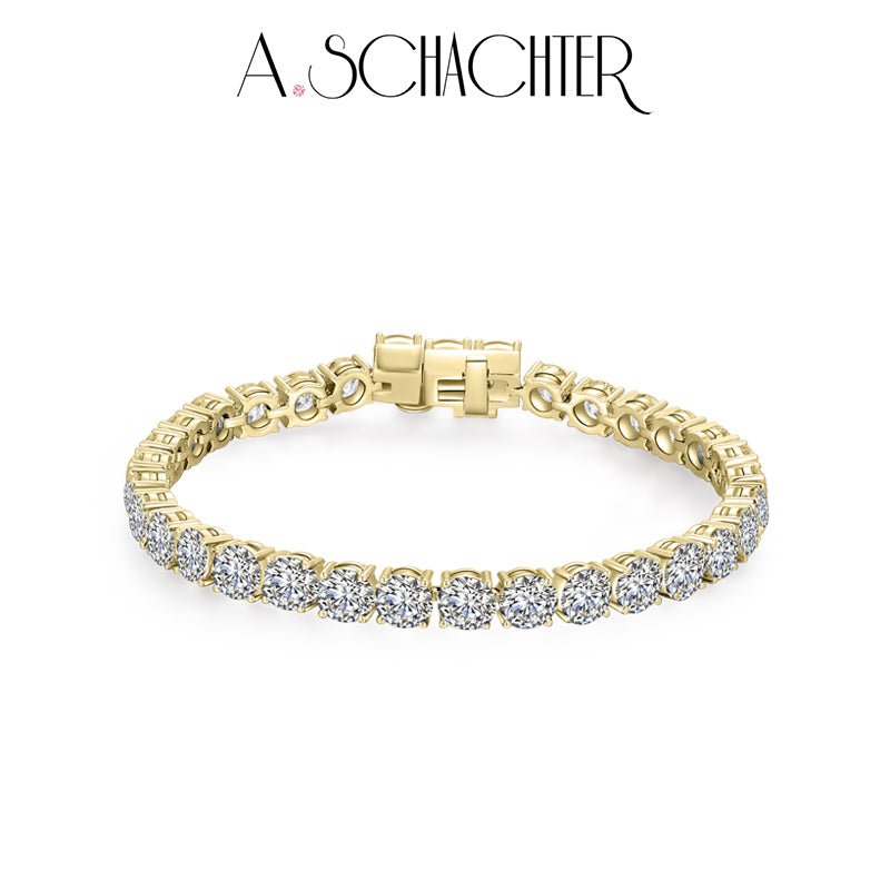 Classic Tennis Bracelet ( 0.10ct per stone, 38 Stones. 3.95 ct. Round cut)