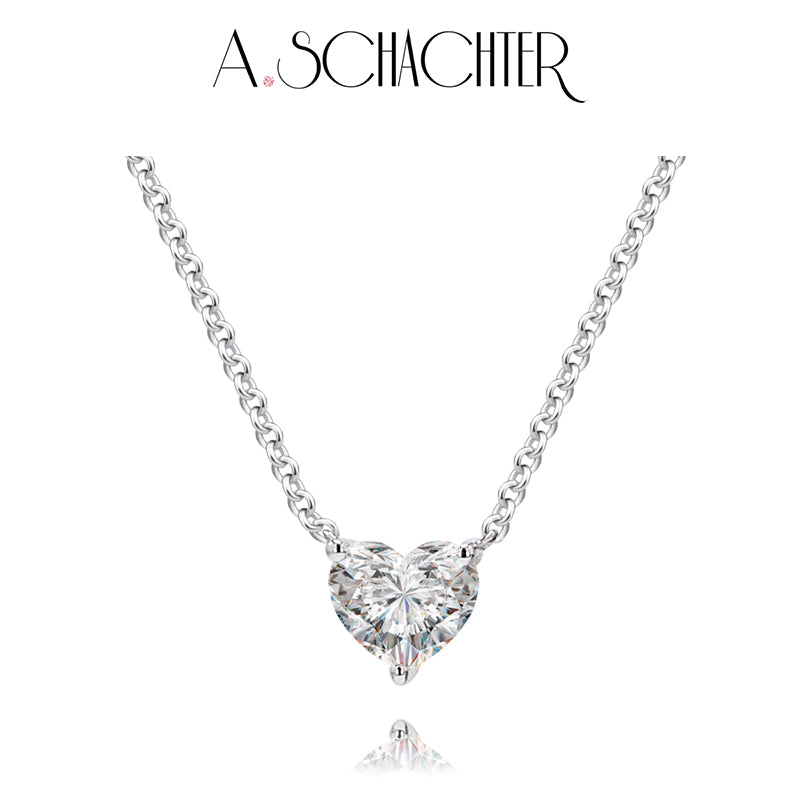 Eternal Heart Necklace (0.3 ct. heart cut)