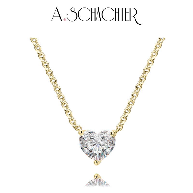 Eternal Heart Necklace (0.3 ct. heart cut)