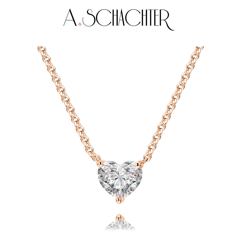 Eternal Heart Necklace (0.3 ct. heart cut)