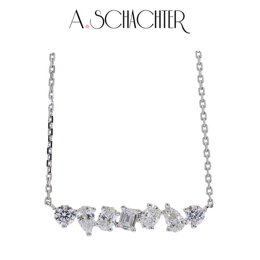 Harmony Diamond Necklace (1.09 mixed shaped, 7 stones)