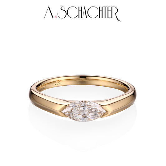 Celeste Marquise Solitaire Ring（0.5 ct. marquise cut)