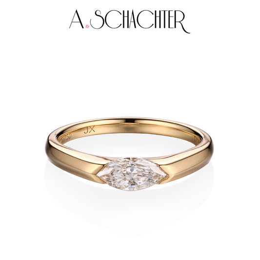 Celeste Marquise Solitaire Ring（0.5 ct. marquise cut)