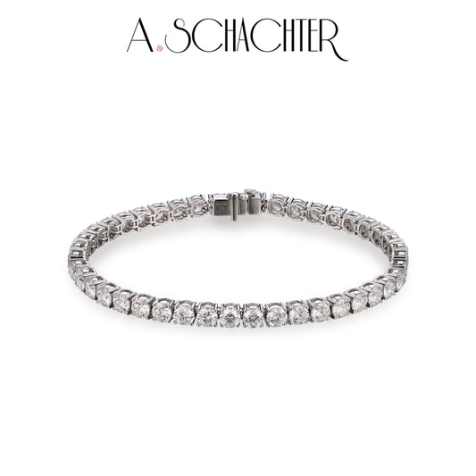 Classic Tennis Bracelet（0.20ct/stone, 43 Stones. 8.624 ct. Round cut)