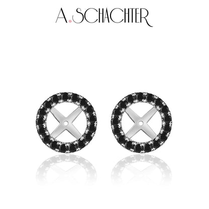 Noir & Lumière Solo — Black Halo Jacket（0.82 ct. Round cut)