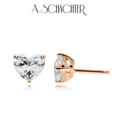 Eternal Heart Studs (0.336 ct. x2 heart cut)