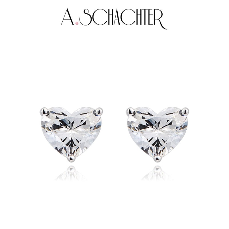 Eternal Heart Studs (0.336 ct. x2 heart cut)