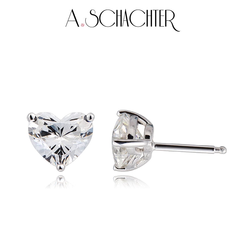 Eternal Heart Studs (0.336 ct. x2 heart cut)