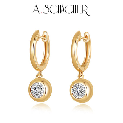 Classic Bezel Diamond Drops (0.63ct round -cut)