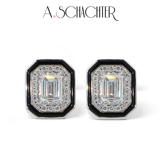 Noire and Lumiere Vendôme (1ct Emerald Cut Diamond)