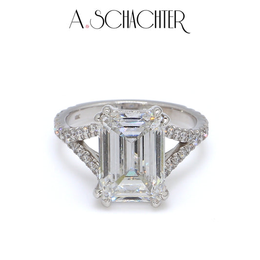 Imperial Emerald-Cut Diamond Ring  （5.16 ct. emerald cut)