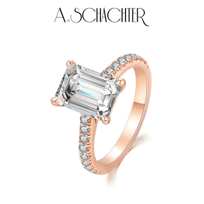 Prism Aurora Ring （3.21 ct. emerald cut)