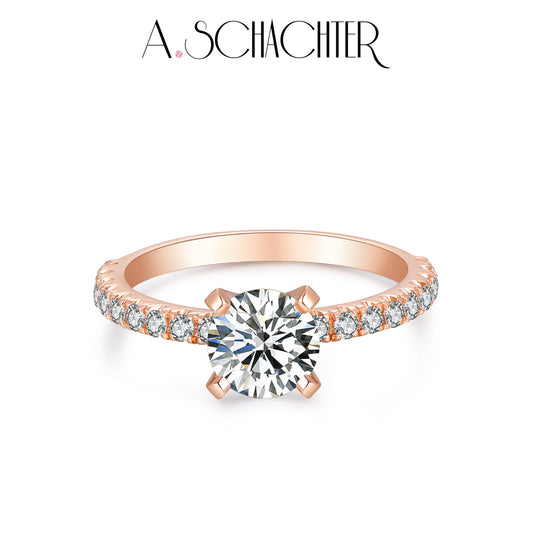 Sparkle Classic Round Solitaire Diamond Ring (1.09 ct  . Round cut)