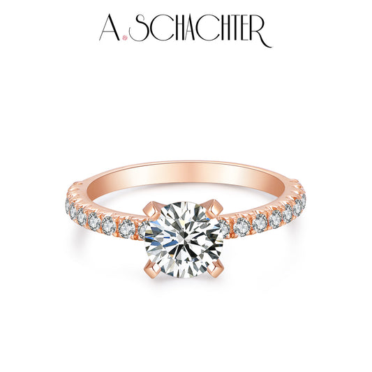 Sparkle Classic Round Solitaire Diamond Ring  (1.09 ct / E / VVS2 . Round cut)