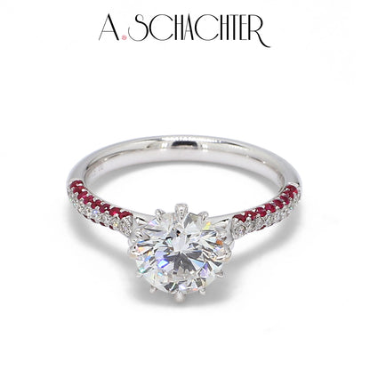Solitärring „Crimson Radiance“