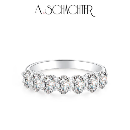 Aurora Oval Band （1.33ct. Oval cut)