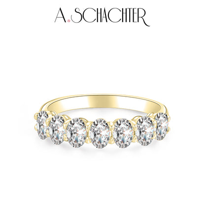 Aurora Oval Band （1.33ct. Oval cut)