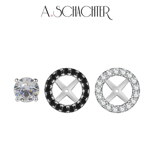 Noir & Lumière Solo — White Halo Jacket（0.75 ct. Round cut)