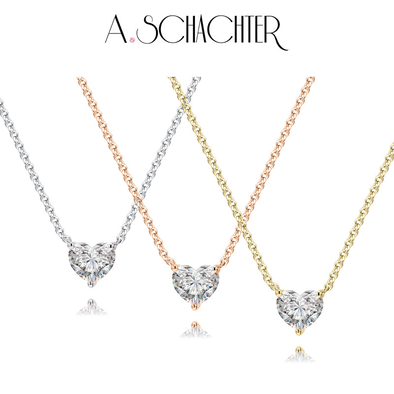 Eternal Heart Necklace （0.42 ct. heart cut)