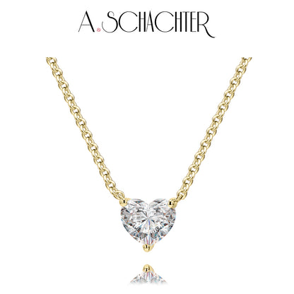 Eternal Heart Necklace （0.42 ct. heart cut)