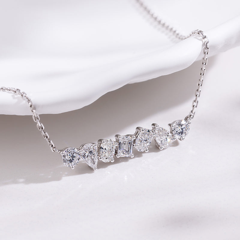 Harmony Diamond Necklace (1.09 mixed shaped, 7 stones)