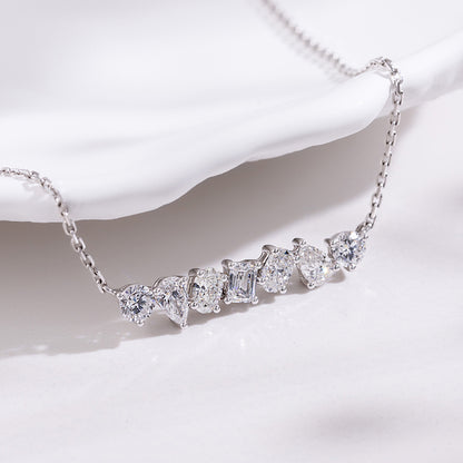 Harmony Diamond Necklace (1.09 mixed shaped, 7 stones)