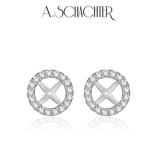 Noir & Lumière Solo — White Halo Jacket（0.75 ct. Round cut)